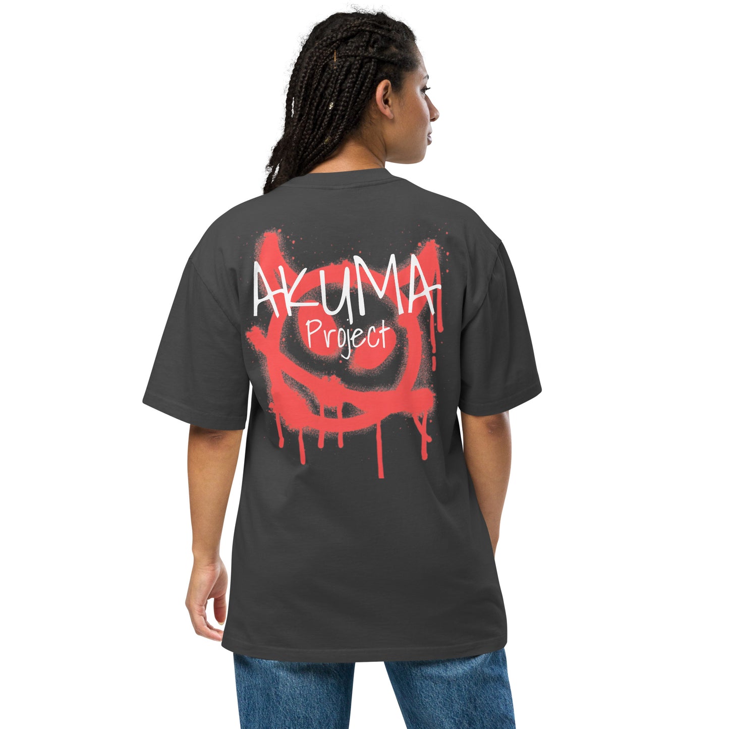 AKUMA PROJECT Oversized Demon Graffiti Tee