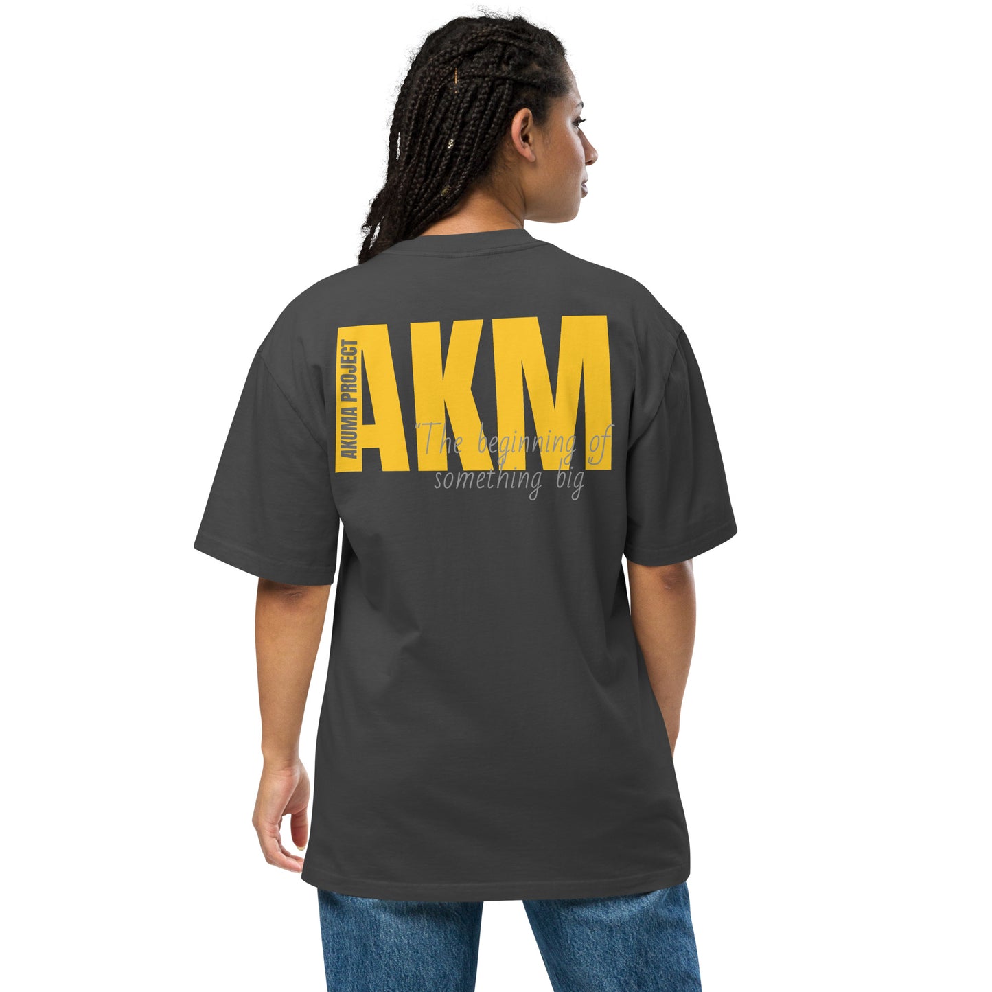 AKM Project Oversized faded unisex t-shirt